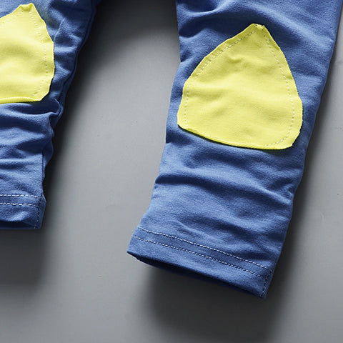 Image of Toddler Kids Baby Boy Girls Outfits Hooded Stripe T-shirt Tops+Pants Clothes Set - mamyfull