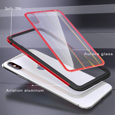 Image of Ultra-thin Metal Case light Phone Case for iPhone 7 8 Plus X XR XS - mamyfull