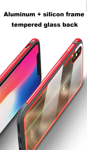 Image of Ultra-thin Metal Case light Phone Case for iPhone 7 8 Plus X XR XS - mamyfull