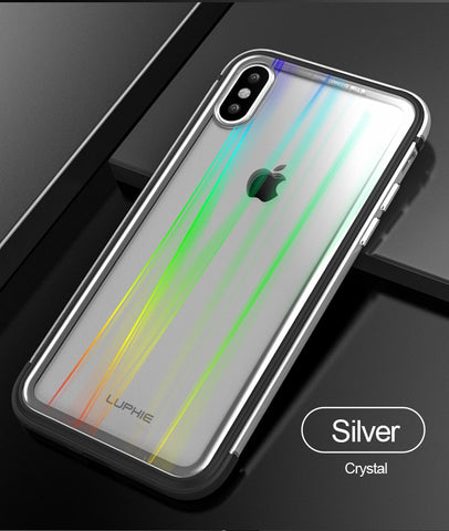 Image of Ultra-thin Metal Case light Phone Case for iPhone 7 8 Plus X XR XS - mamyfull