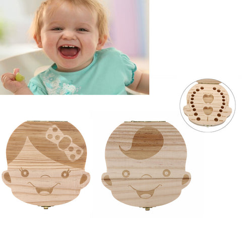 Image of Organizer for baby teeth, smiley face - mamyfull