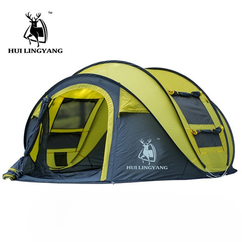 Image of Folding tent for 3 or 4 people, quick opening system - mamyfull