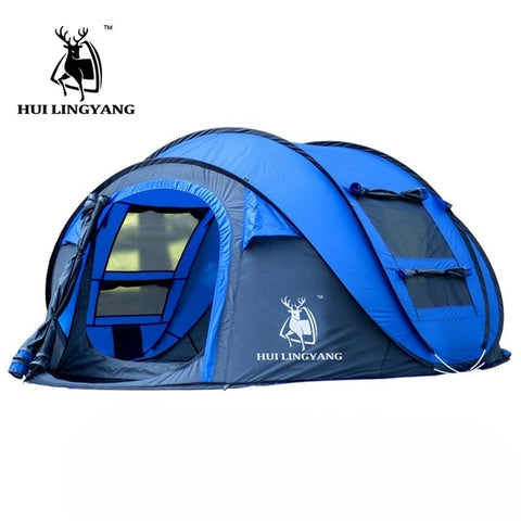 Image of Folding tent for 3 or 4 people, quick opening system - mamyfull