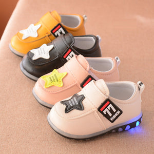 2018 Children Autumn Toddler Sport Running Baby Shoes Boys Girls Children Lighting Shoes Luminous Flasher Glowing Sneakers - mamyfull