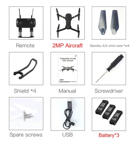 Image of Drone S Machine, Auto professional photos and follow-up + 3 battery - mamyfull