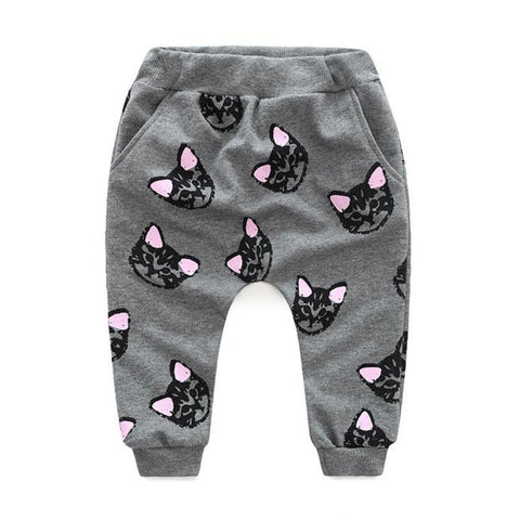 Image of Baby Kids Set Clothes Long Sleeve Cats Print Tracksuit +Pants Outfits Set - mamyfull