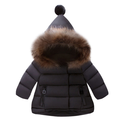 Image of Baby Girls Boys Kids Jacket Coat Autumn Winter Warm Children Clothes - mamyfull