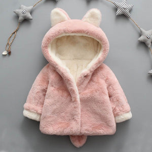 Baby Infant Girls Boys Autumn Winter Hooded Coat Cloak Jacket Thick Warm Clothes - mamyfull