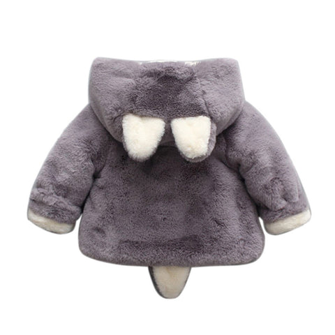 Image of Baby Infant Girls Boys Autumn Winter Hooded Coat Cloak Jacket Thick Warm Clothes - mamyfull