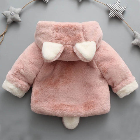 Image of Baby Infant Girls Boys Autumn Winter Hooded Coat Cloak Jacket Thick Warm Clothes - mamyfull