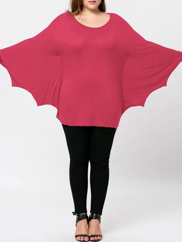 Image of Casual t-shirt Halloween Batwing - mamyfull