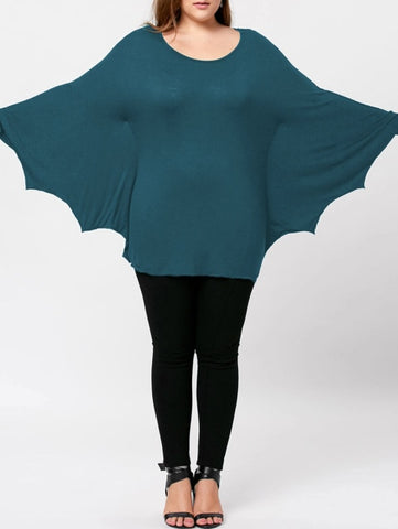 Image of Casual t-shirt Halloween Batwing - mamyfull