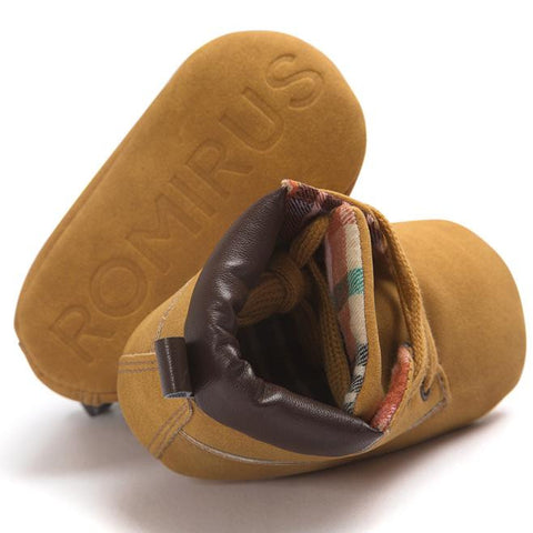 Image of ROMIRUS Baby Toddler Soft Sole Leather Shoes Infant Boy Girl Toddler Shoes - mamyfull