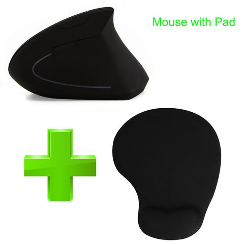 Image of Vertical and ergonomic wireless mouse, to avoid neck pain - mamyfull