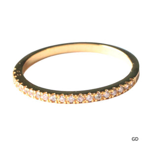 Micro Pave Zircon Ring Fine Fashion Jewelry Circle Diamond Tail Ring