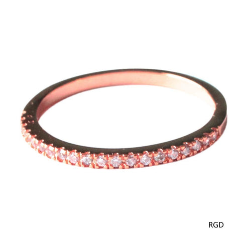 Image of Micro Pave Zircon Ring Fine Fashion Jewelry Circle Diamond Tail Ring - mamyfull