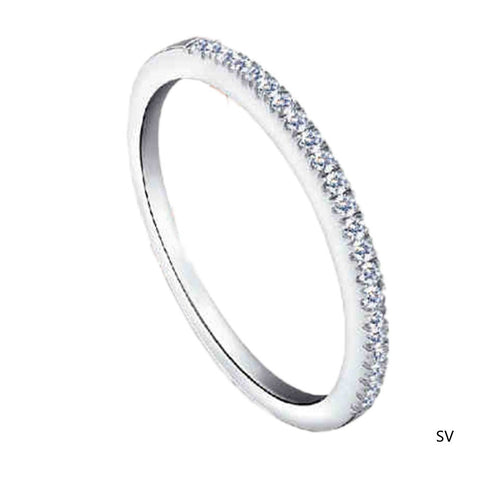 Image of Micro Pave Zircon Ring Fine Fashion Jewelry Circle Diamond Tail Ring - mamyfull