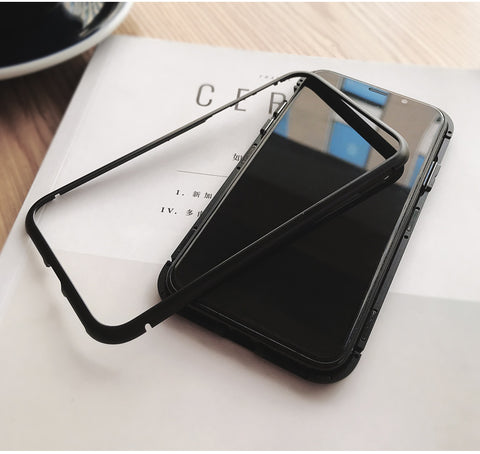 Image of Magnetic case phone cases for iPhone X 6 6S 7 8 Plus Anti-Scratch Tempered Glass Back Cover - mamyfull