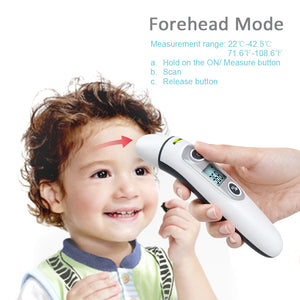 Infrared baby thermometer with led