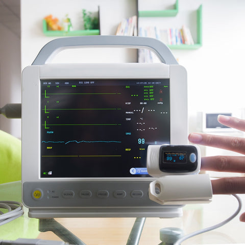 Image of pulse Oximeter Blood Oxygen Saturation, Digital Fingertip - mamyfull