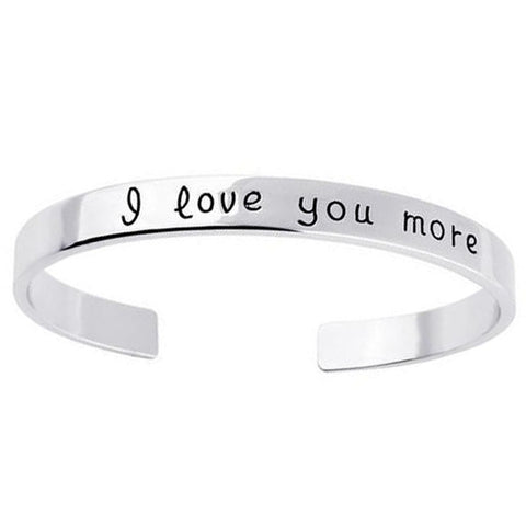 Image of 18k Gold Plated - I Love You More Bangle - mamyfull