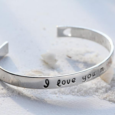 Image of 18k Gold Plated - I Love You More Bangle - mamyfull