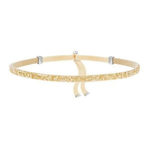 Made with Swarovski Crystal Choker Necklace - Gold - mamyfull