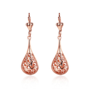 18K Rose Gold Bohemian Drop Earring - mamyfull