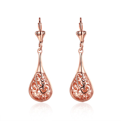 Image of 18K Rose Gold Bohemian Drop Earring - mamyfull