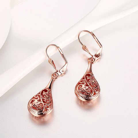 Image of 18K Rose Gold Bohemian Drop Earring - mamyfull