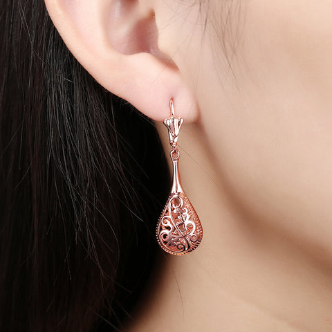 Image of 18K Rose Gold Bohemian Drop Earring - mamyfull