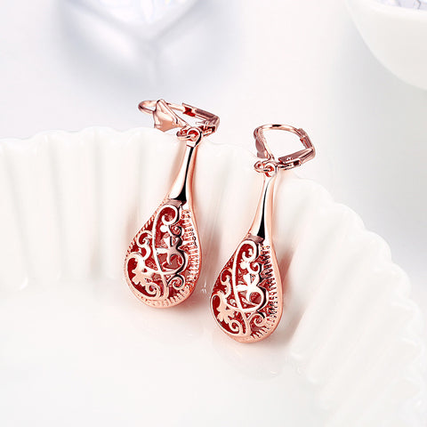 Image of 18K Rose Gold Bohemian Drop Earring - mamyfull