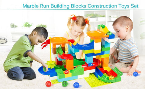 Image of Building with slides made of blocks - mamyfull