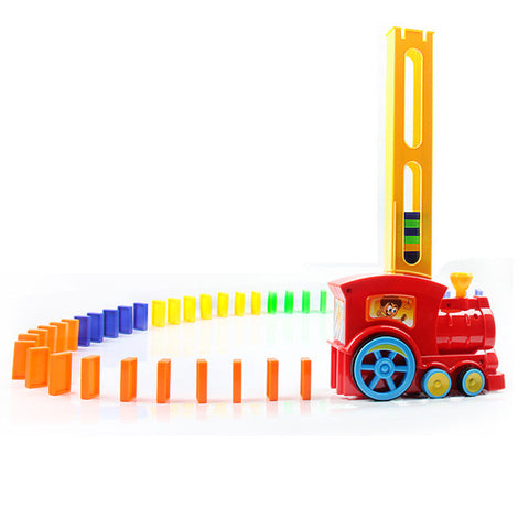 Image of AUTOMATIC DOMINO BRICK LAYING TOY TRAIN - mamyfull