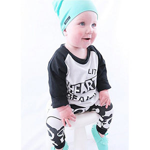 Toddler Infant Baby Boy Girl Panda Blouse Tops+Pants 2PCS Outfits Clothes Set - mamyfull