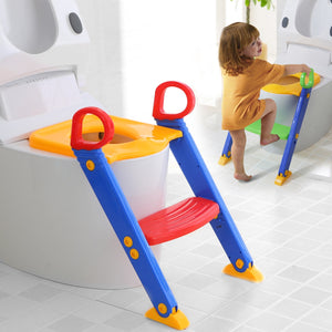 Seat with ladder for small children to start going to the toilet - mamyfull