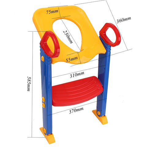 Image of Seat with ladder for small children to start going to the toilet - mamyfull