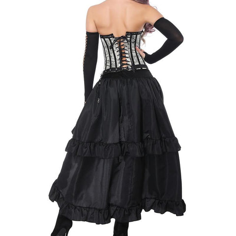 Image of Women's dress for Halloween with printed corset - mamyfull