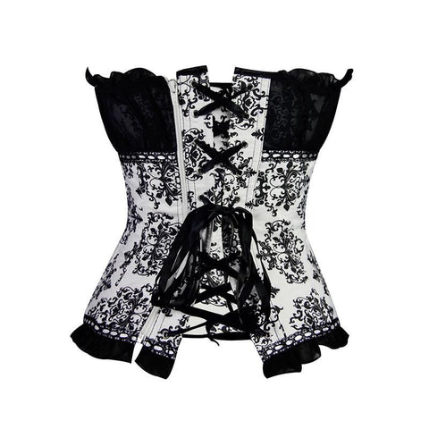 Image of Women's suit for halloween with corset and shirt - mamyfull