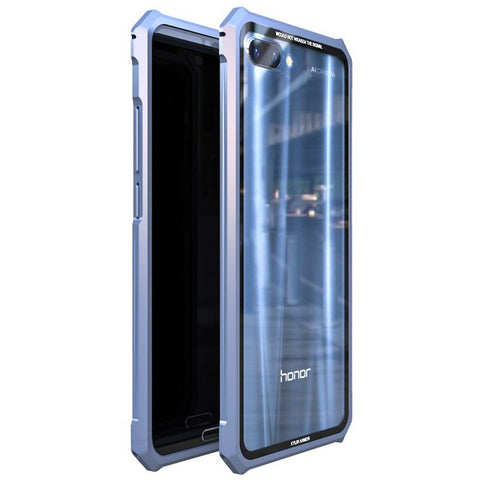 Image of Huawei Honor 10 Case Protective Cell Phone Case For Honor10 with Transparent Back Tempered Glass - mamyfull